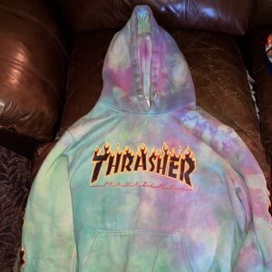 Thrasher X Supreme Tie Dye Hoodie